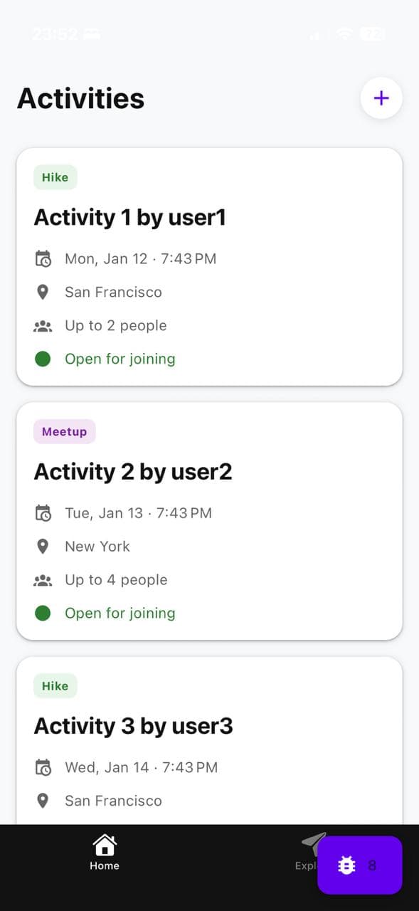 Friendlink - Real-World Social Coordination Platform - Mobile App Screenshot 3 by Tarun Jawla