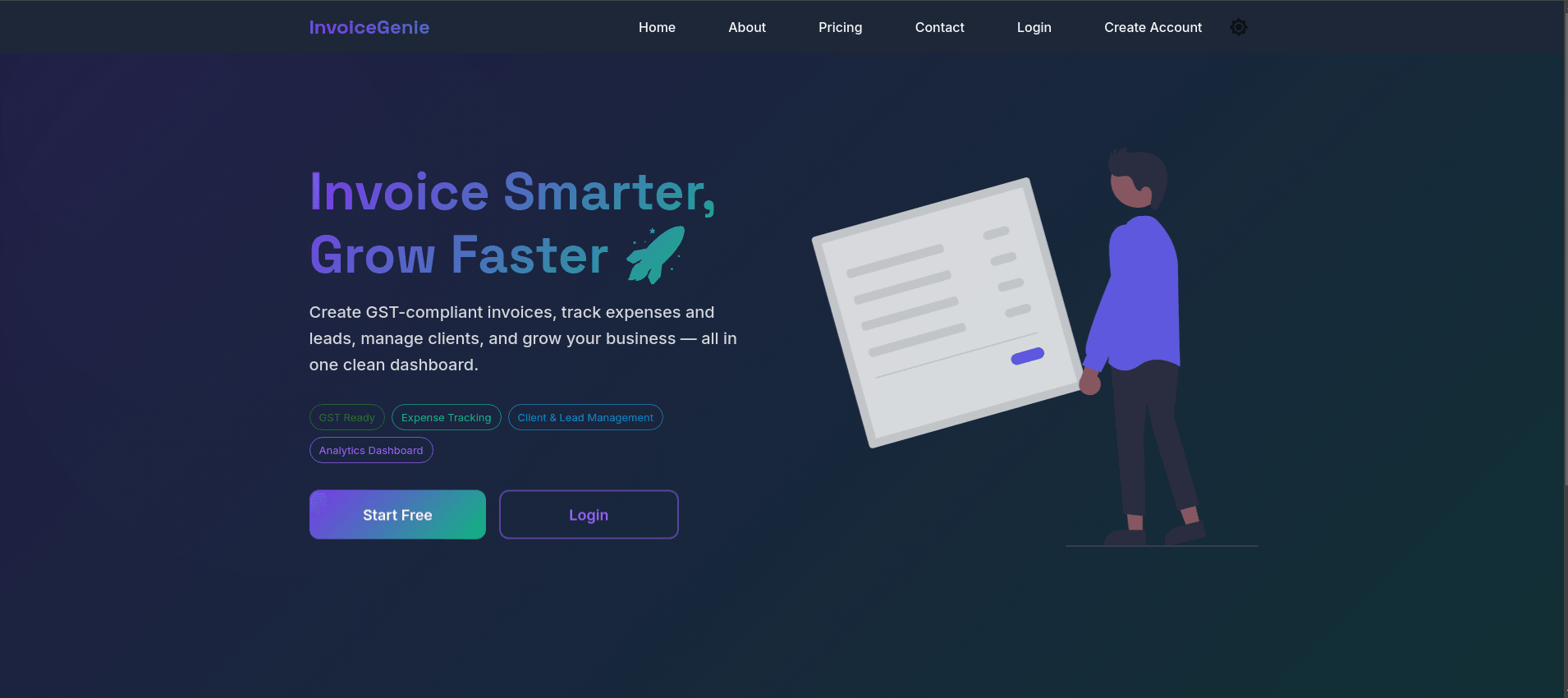 InvoiceGenie product preview